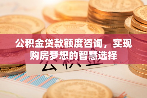 朝阳公积金贷款额度咨询，实现购房梦想的智慧选择